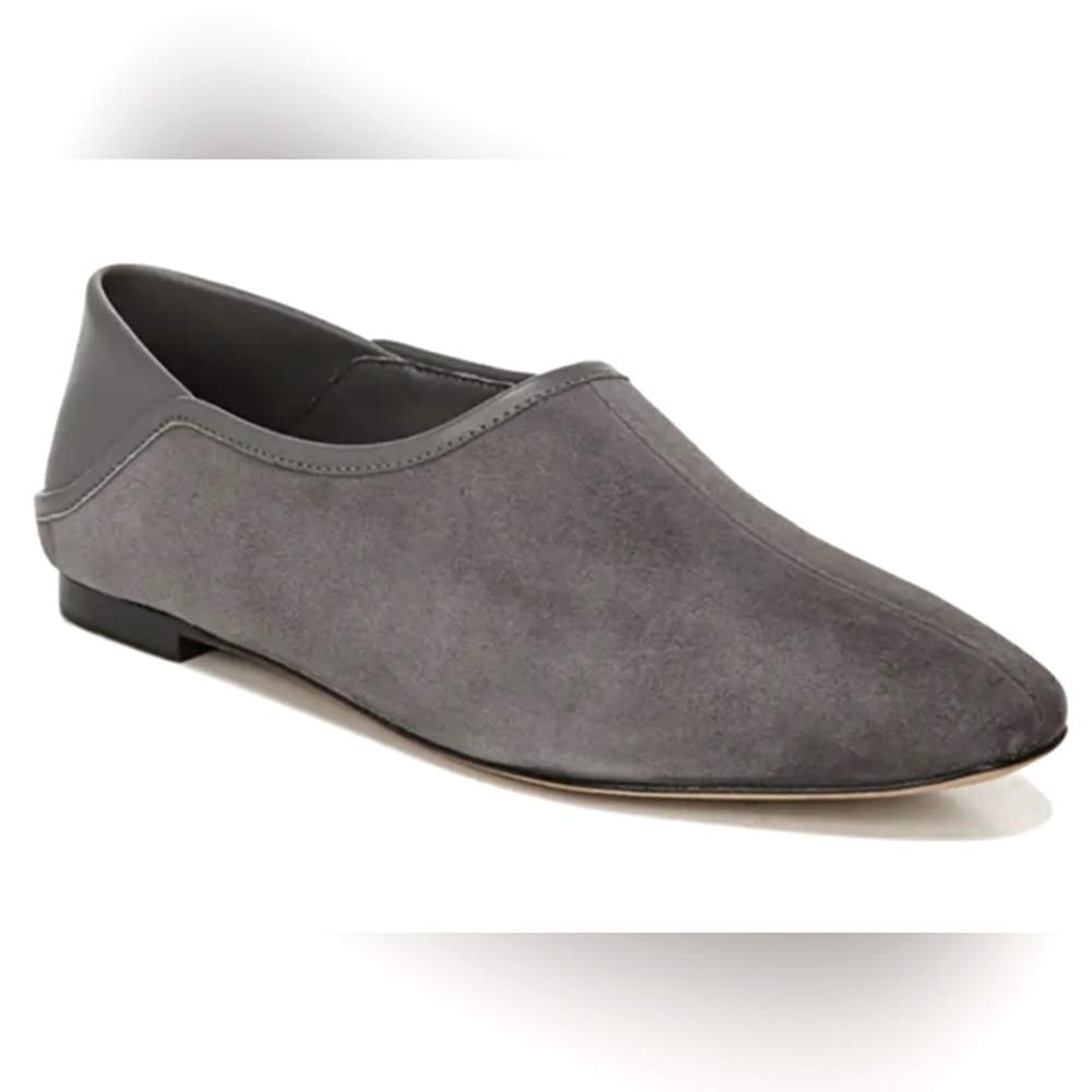 PRICE DROP!! Vince Branine Steel Suede Loafers